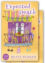 Cover Expected Death by Beate Boeker Temptation in Florence #4 cozy mystery